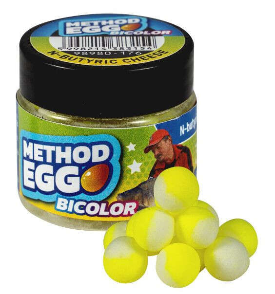 Pop Up Benzar Bicolor Method Egg, 8mm, 30ml (Aroma: Butiric - Cascaval)