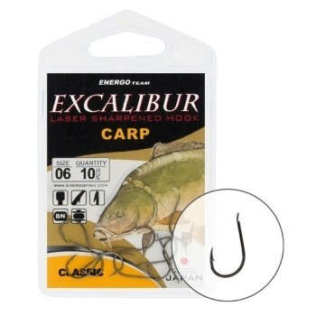 Carlige Excalibur Carp Classic NS (Marime: 4)