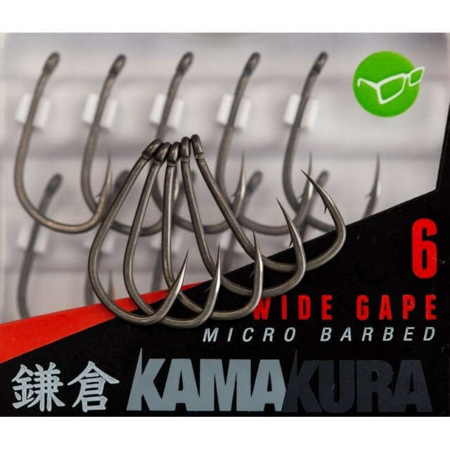 Carlige Kamakura Wide Gape Barbed 10buc/plic Korda (Marime Carlige: Nr. 6)