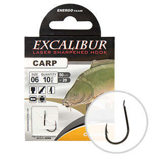 Carlige legate Excalibur Carp Classic BN (Marime Carlige: Nr. 6)