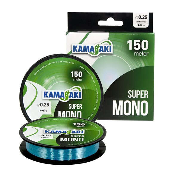 Fir monofilament Super Mono Albastru, 150m Kamasaki (Diametru fir: 0.35 mm)