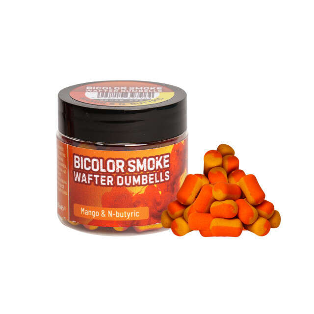 Pop up Bicolor Smoke Wafter Dumbells Benzar Mix, 10x8 mm, 30ml (Aroma: Capsuni - Miere)