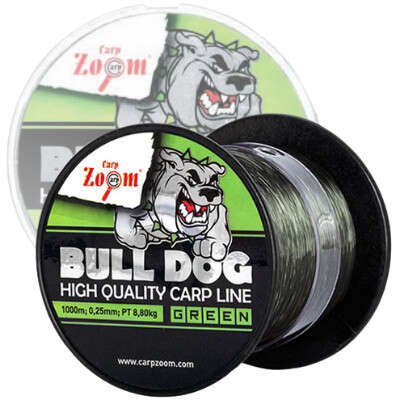 Fir Carp Zoom Bull-Dog Carp Line, Dark Green, 1000m (Diametru fir: 0.22 mm)