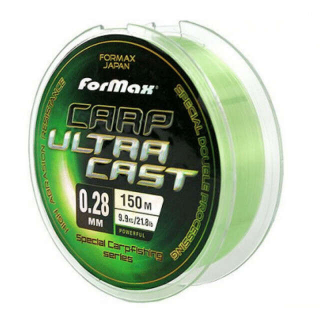 Fir Monofilament Formax Carp Ultracast, verde deschis, 300m (Diametru fir: 0.28 mm)