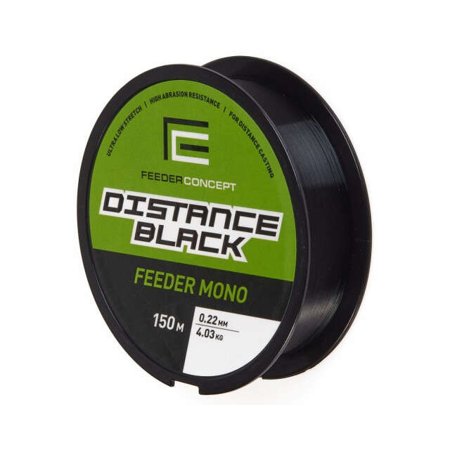 Fir monofilament Feeder Concept Distance Black, 150m (Diametru fir: 0.22 mm)