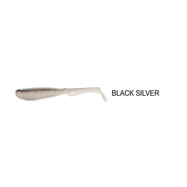 Shad Soul Shad Black Silver 7.5cm 10buc/plic Rapture