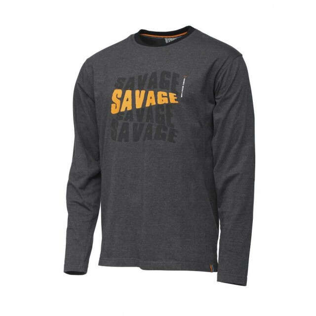Bluza maneca lunga Savage Gear Simply Logo-Tee (Marime: M)