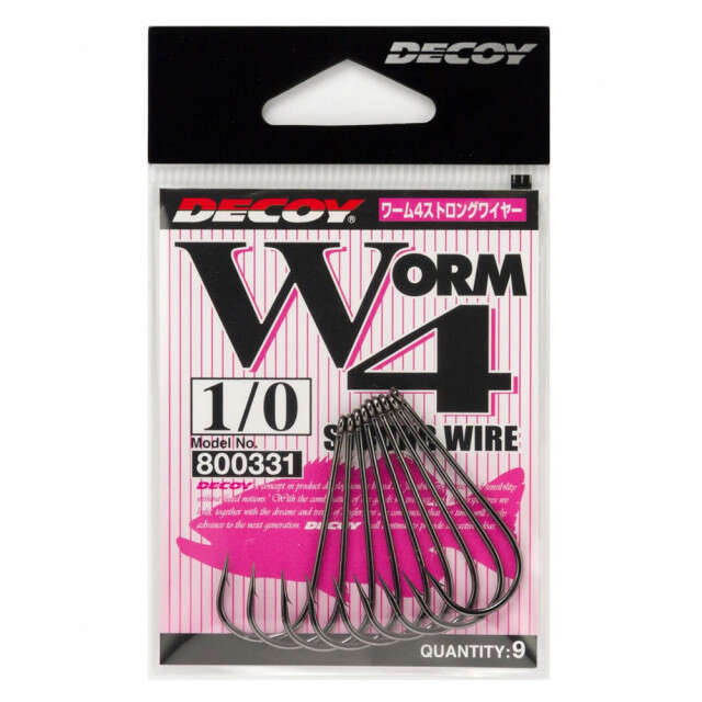 Carlige Decoy Worm 4 Strong Wire (Marime Carlige: Nr. 1/0)